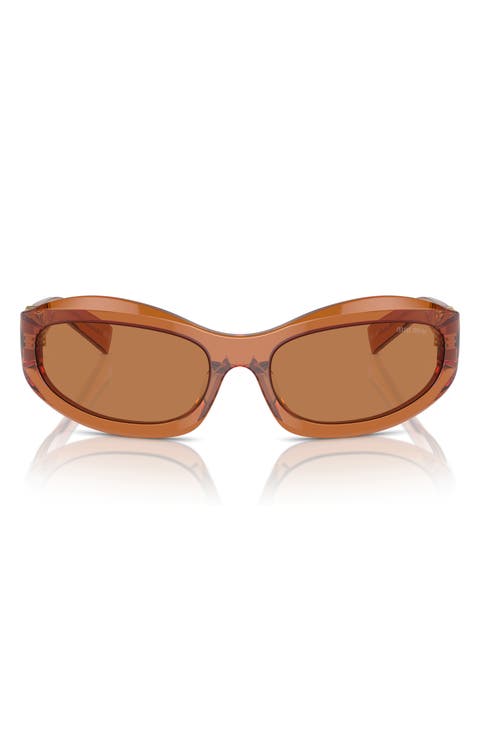 61mm Oval Sunglasses