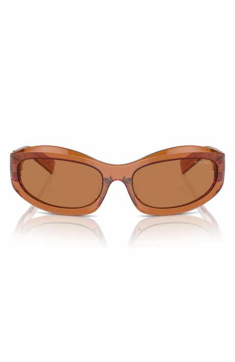 Miu Miu 61mm Oval Sunglasses