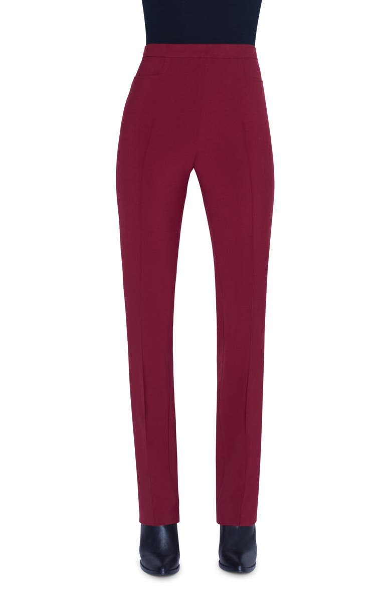 Akris punto Francoise Pebble Crepe Jersey Pants, Main, color,
