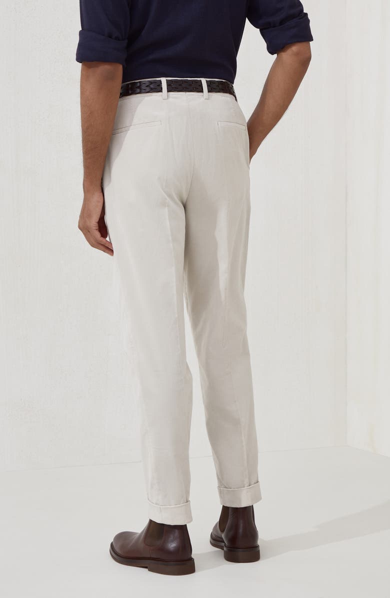 Brunello Cucinelli Corduroy trousers, Alternate, color, Ivory