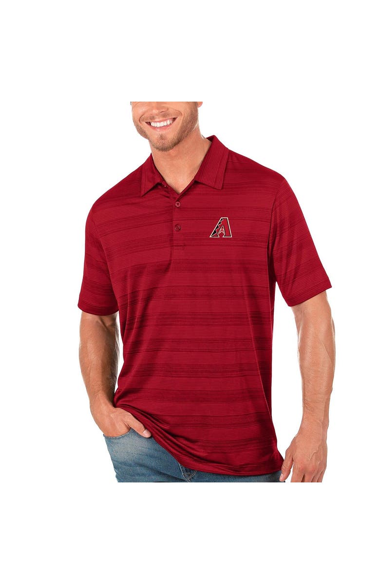ANTIGUA Men's Antigua Red Arizona Diamondbacks Compass Polo, Main, color, 