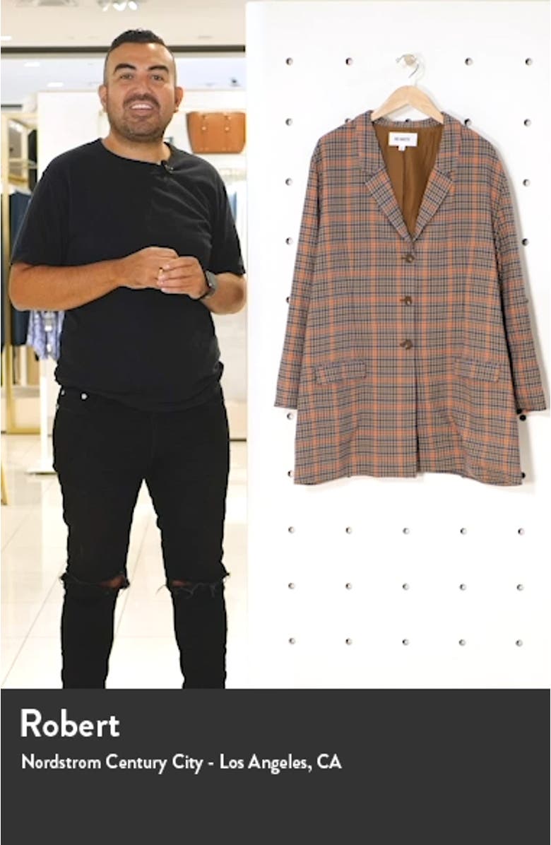BB Dakota Plaid Boyfriend Blazer, sales video thumbnail