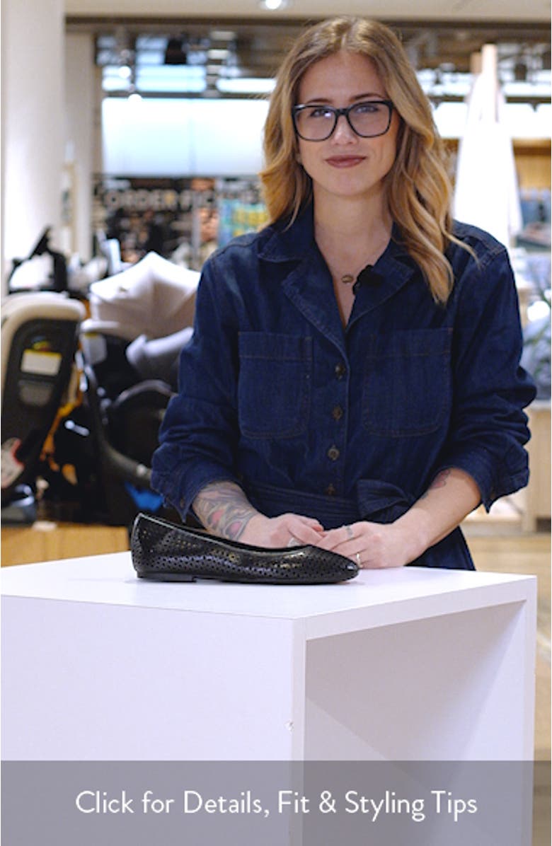 Orinda Perforated Ballet Flat, sales video thumbnail