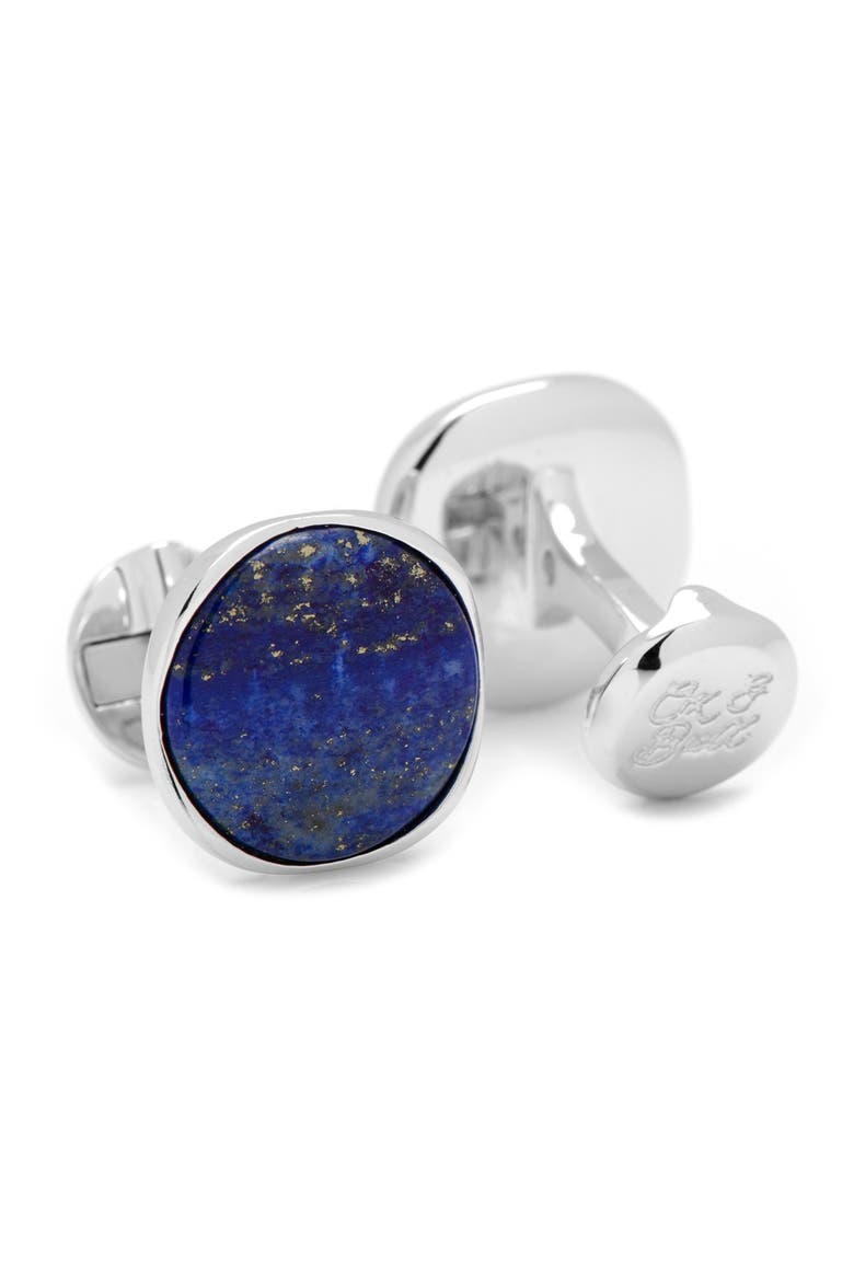 Lapis Cuff Links & Studs Set, Alternate, color, BLUE