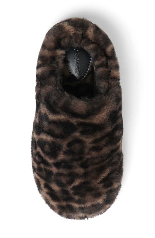 Apparis Misha Faux Fur Mule Slipper In Brown