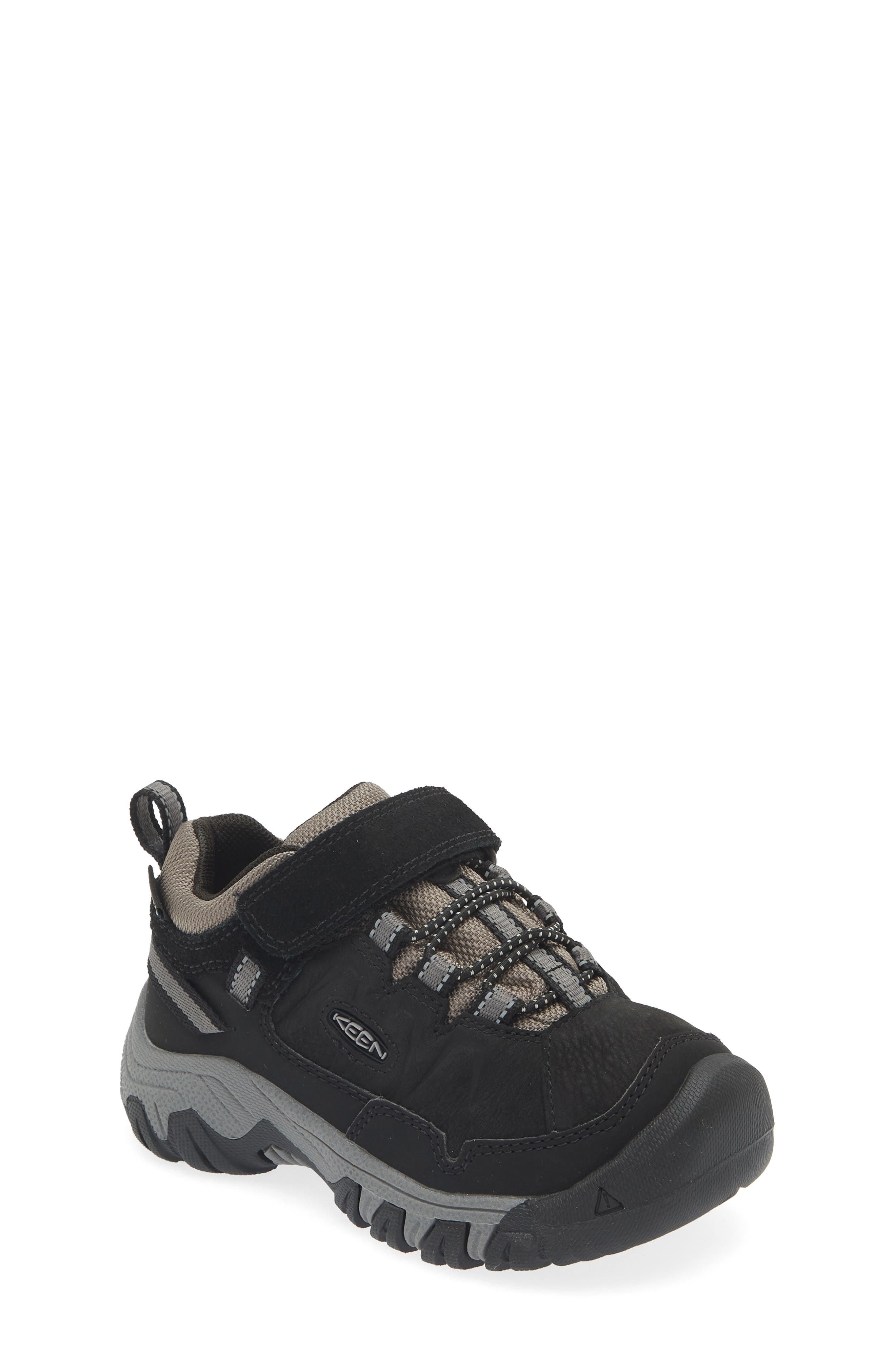 KEEN Kids' Targhee IV Waterproof Hiking Shoe, Main, color, Black/ Steel Grey