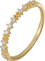 Bony Levy Mykonos 18K Yellow Gold Diamond Stackable Ring