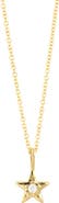 Bony Levy Kids' 18K Gold Single Diamond Star Pendant Necklace (Nordstrom Exclusive)