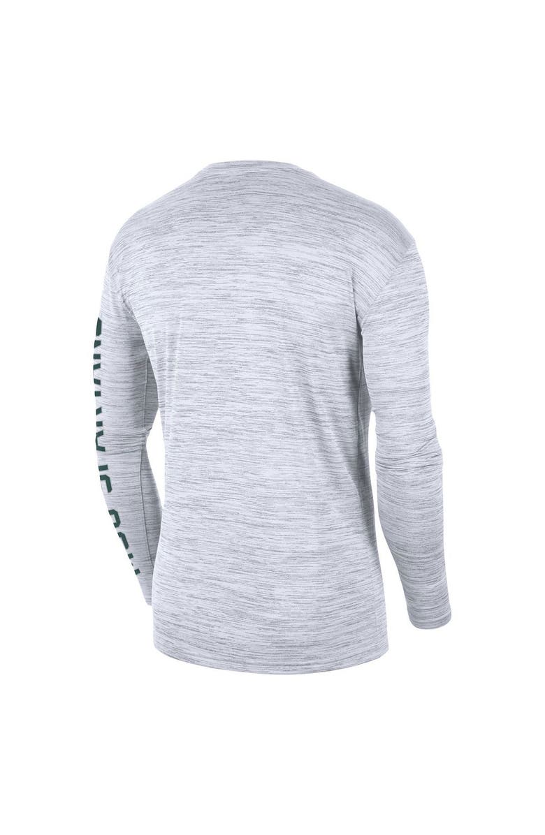 Nike Men's Nike White Michigan State Spartans Velocity Legend Team Performance Long Sleeve T-Shirt, Alternate, color, 