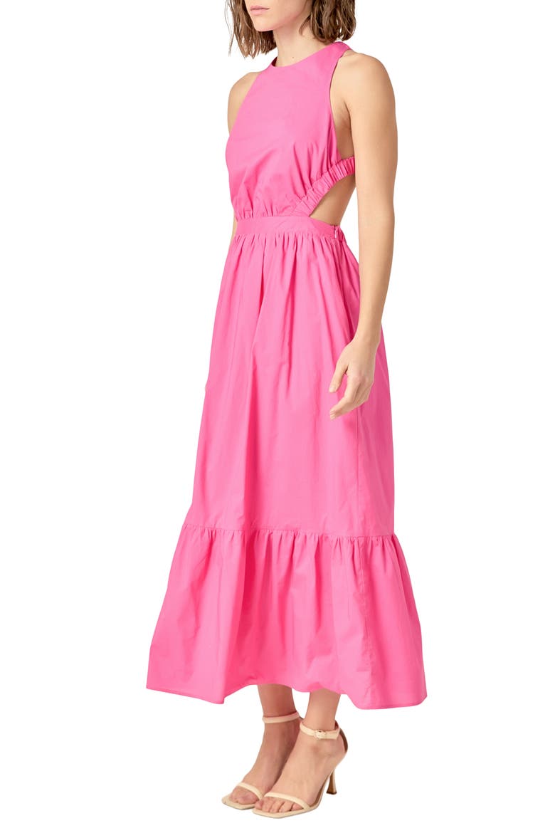 Open Back Sundress, Alternate, color, FUCHSIA