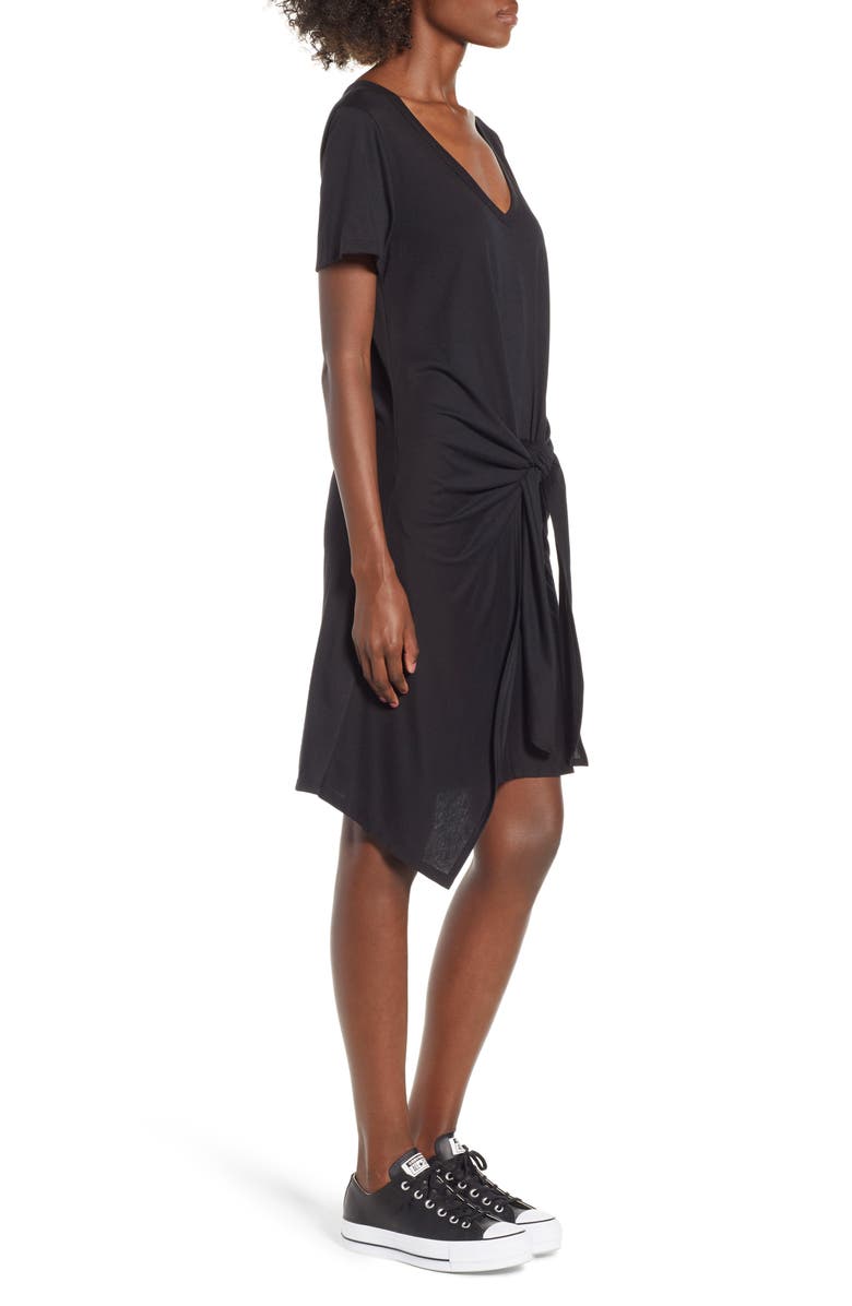 Socialite Tie Waist T-Shirt Dress, Alternate, color, 