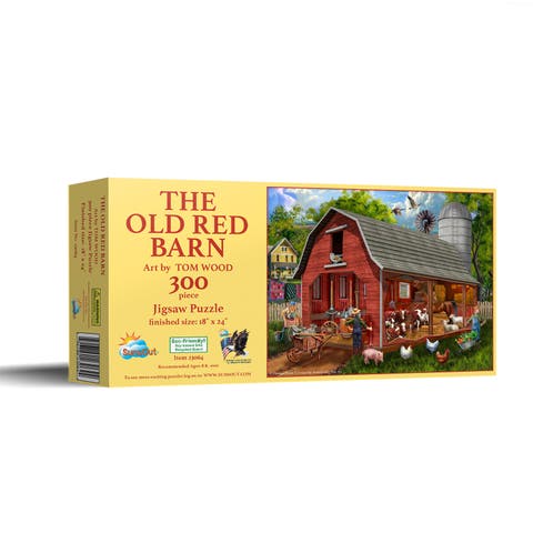 The Old Red Barn 300 piece Jigsaw Puzzle for Adults