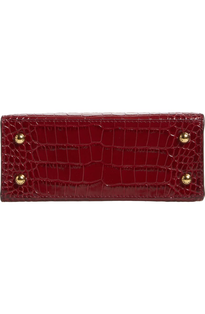 Strathberry Nano Croc Embossed Leather Tote, Alternate, color, Oxblood