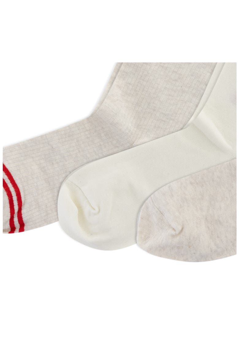 Colorado Bear Assorted 3-Pack Cotton Blend Crew Socks, Alternate, color, OATMEAL