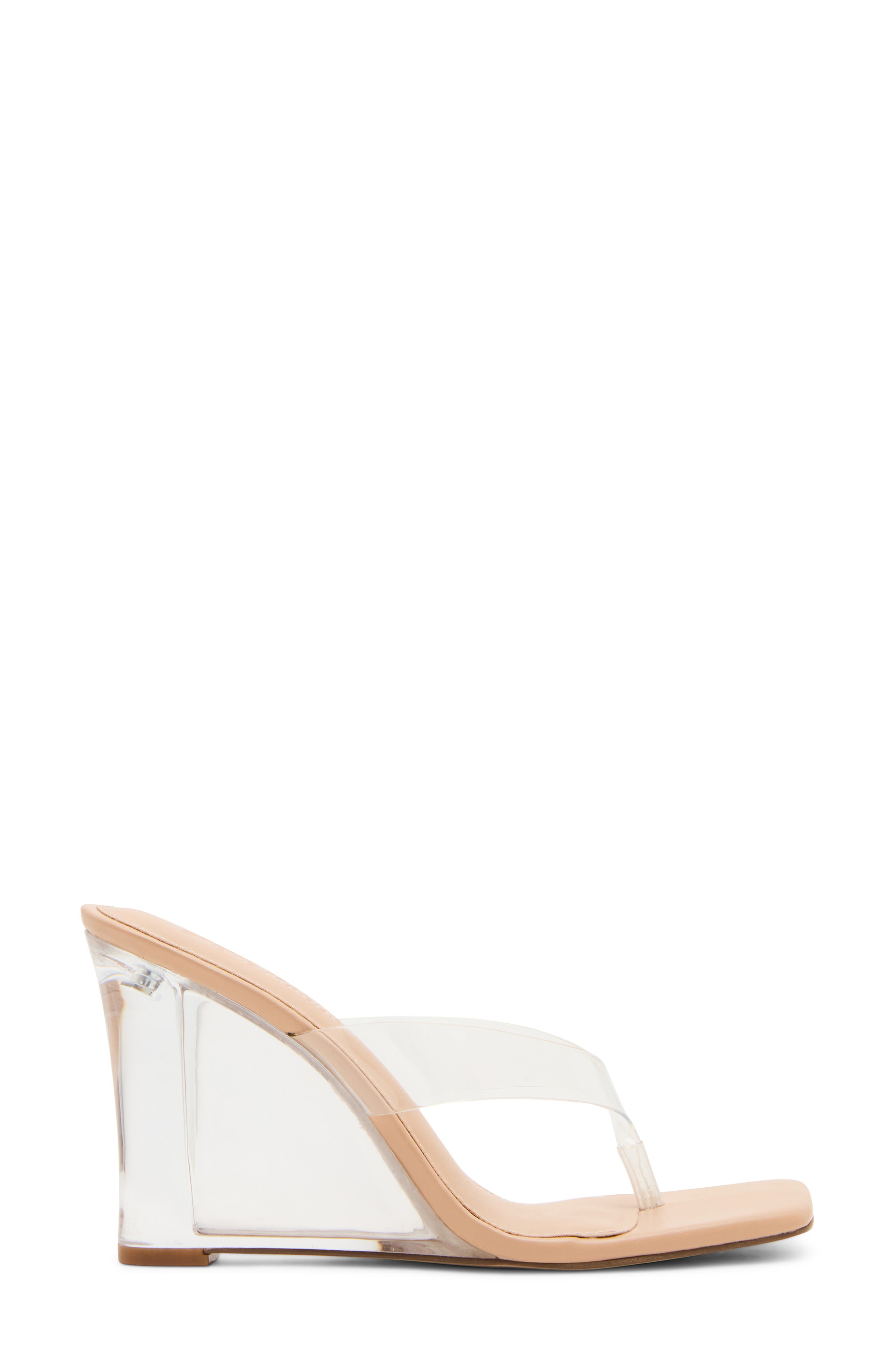 Katrine Wedge Flip Flop, Alternate, color, CLEAR