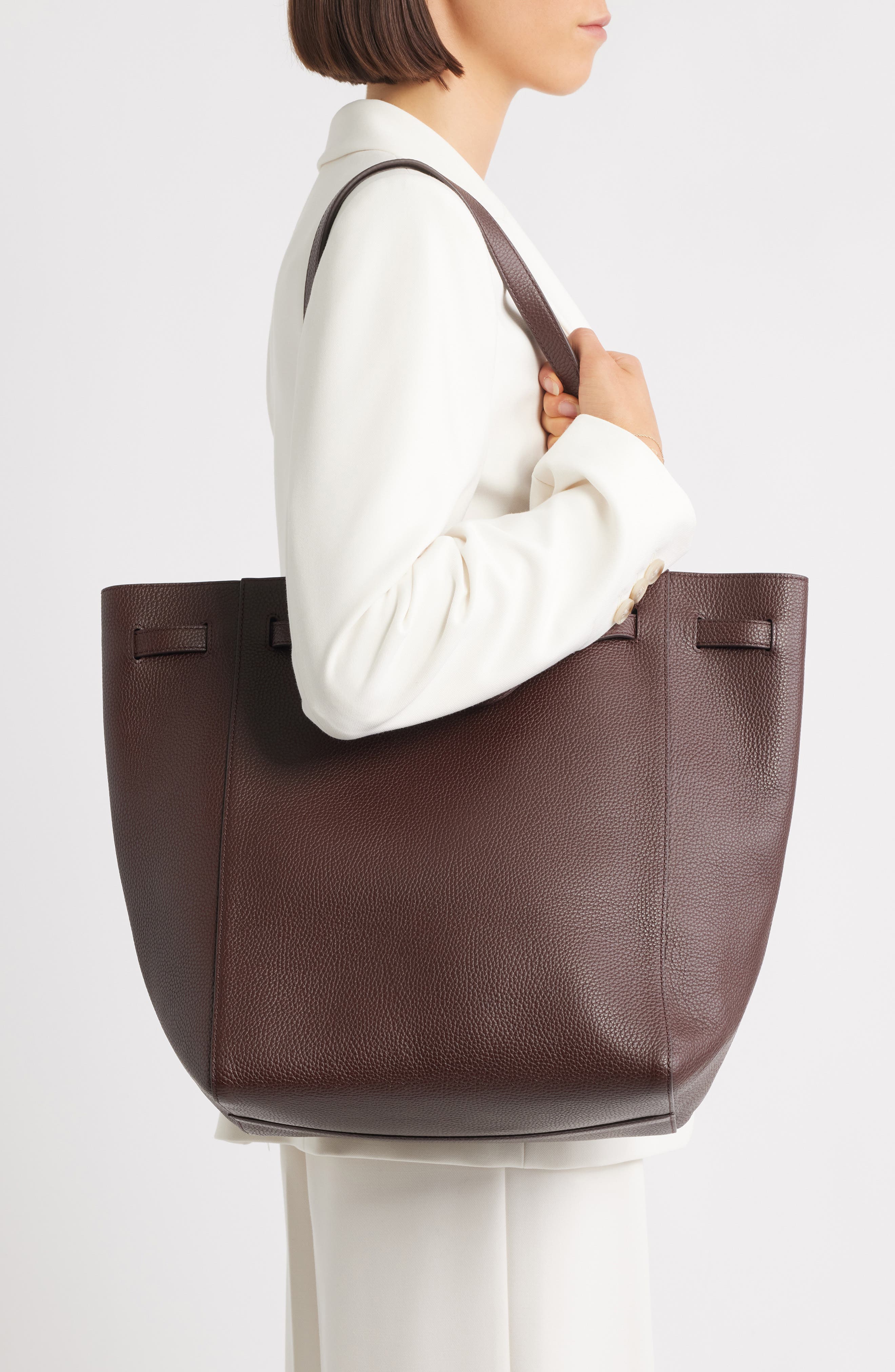 Veronica Beard Dash Leather Tote, Alternate, color, 