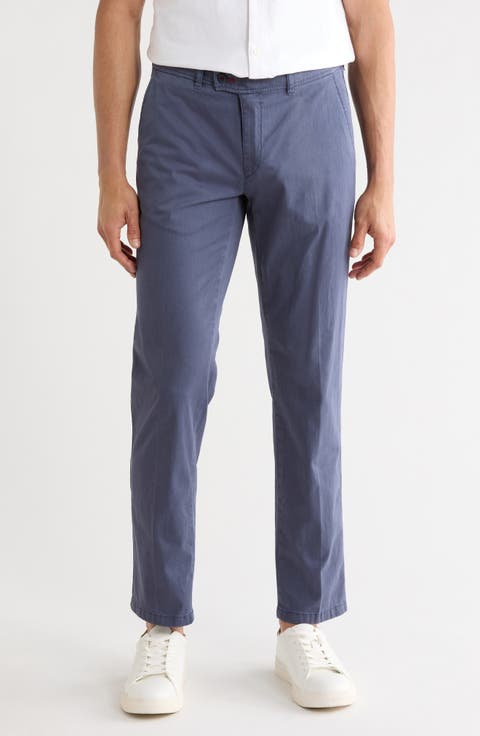Evans Regular Fit Flat Front Chino Pants