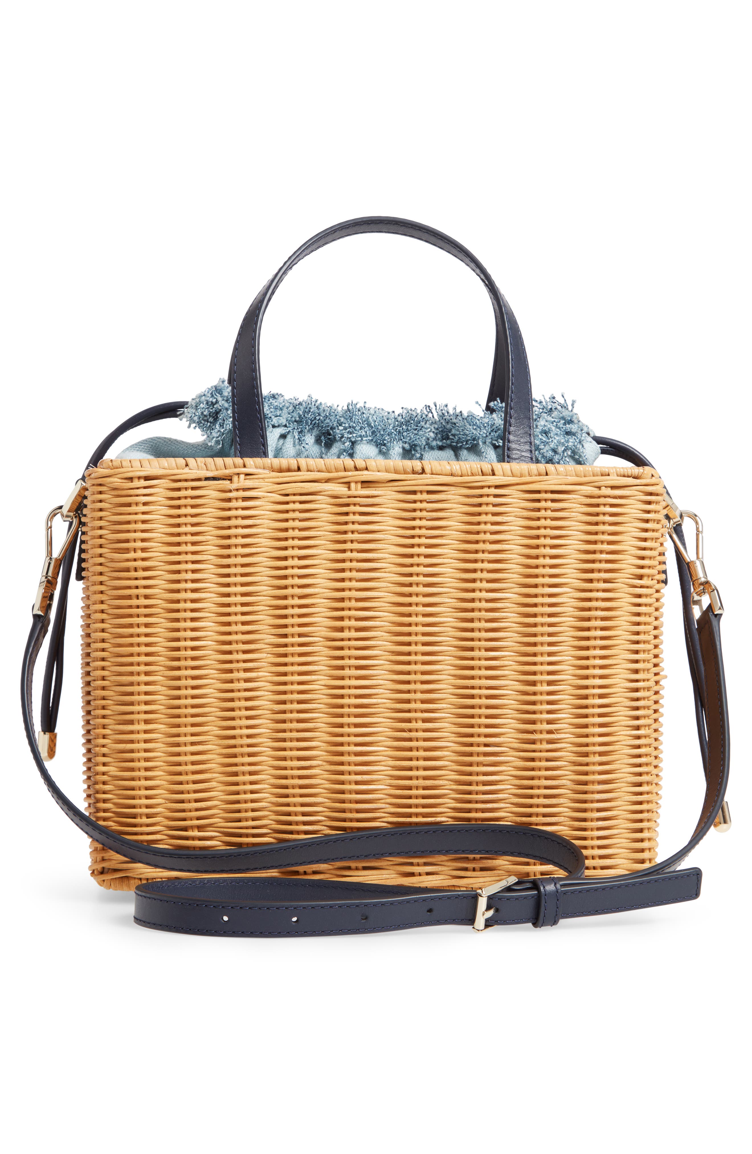 medium sam rattan satchel, Alternate, color, LIGHT DENIM