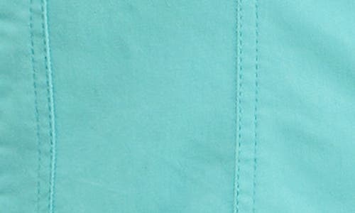 Nina Leonard Denim Peplum Jacket In Multi