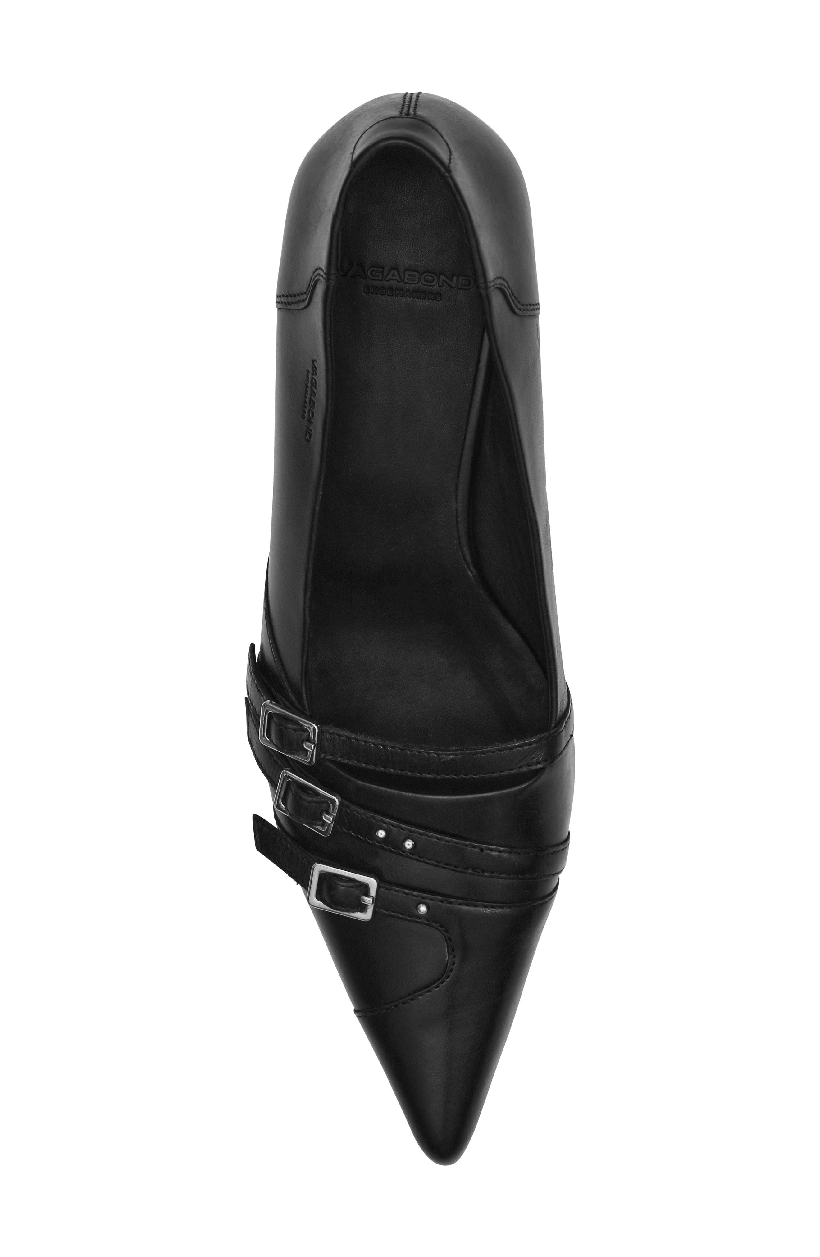 Vagabond Shoemakers Lykke Pointed Toe Kitten Heel Pump, Alternate, color, Black