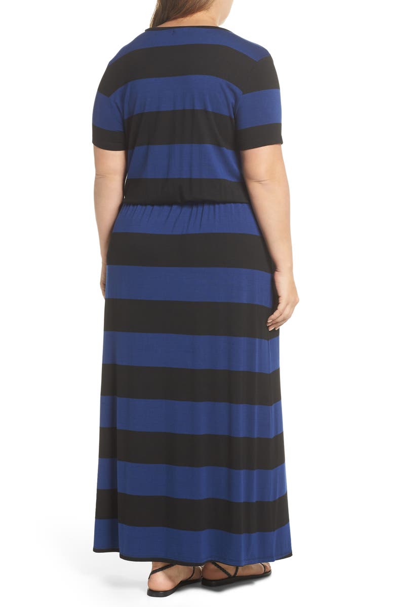 Caslon<sup>®</sup> Knit Drawstring Waist Maxi Dress, Alternate, color, 