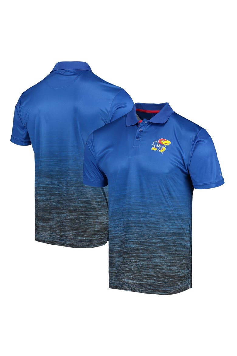 Men's Colosseum Royal Kansas Jayhawks Marshall Polo, Main, color, Royal