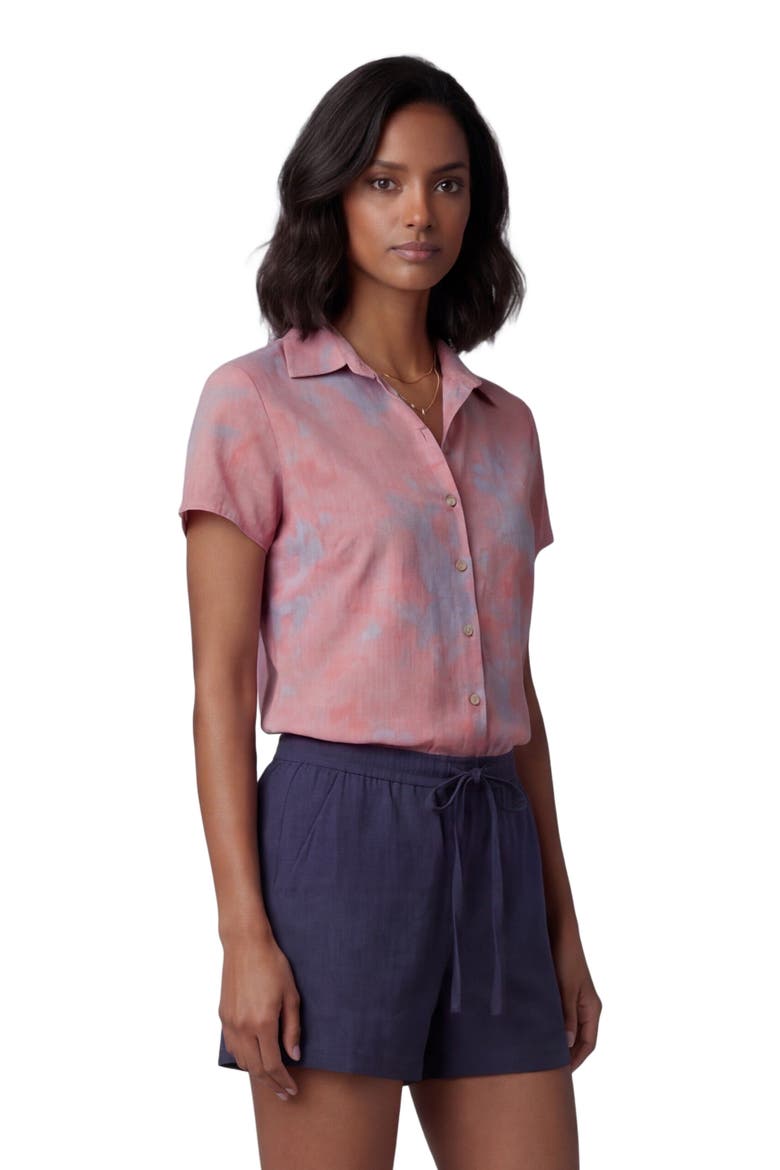 Paisley Explosion Womens Printed Shirt, Alternate, color, PAISLEY EXPLOSION CORAL
