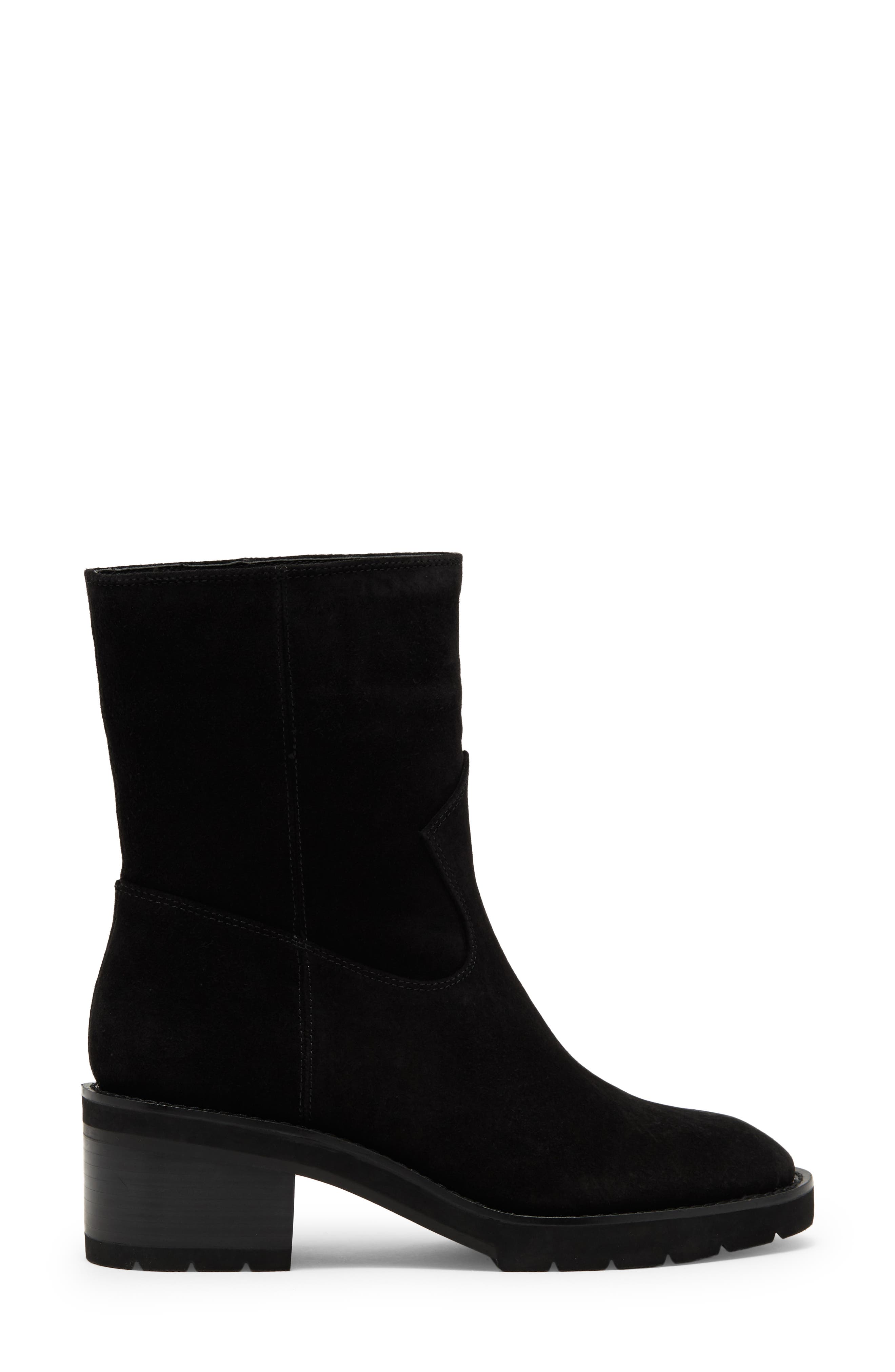 Stuart Weitzman Boulevard Moto Bootie, Alternate, color, Black