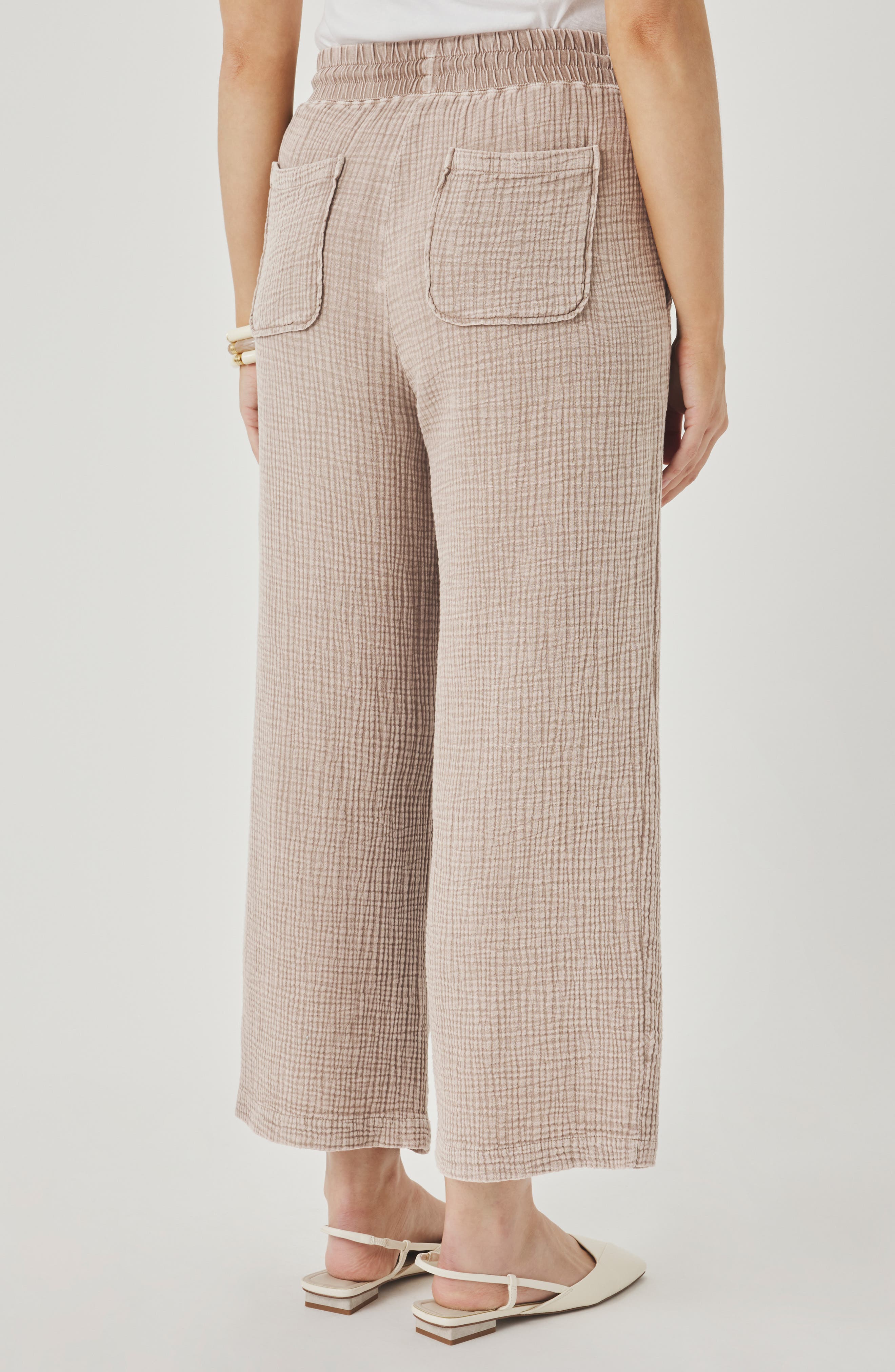 Ava Cotton Gauze Drawstring Pants - image 4
