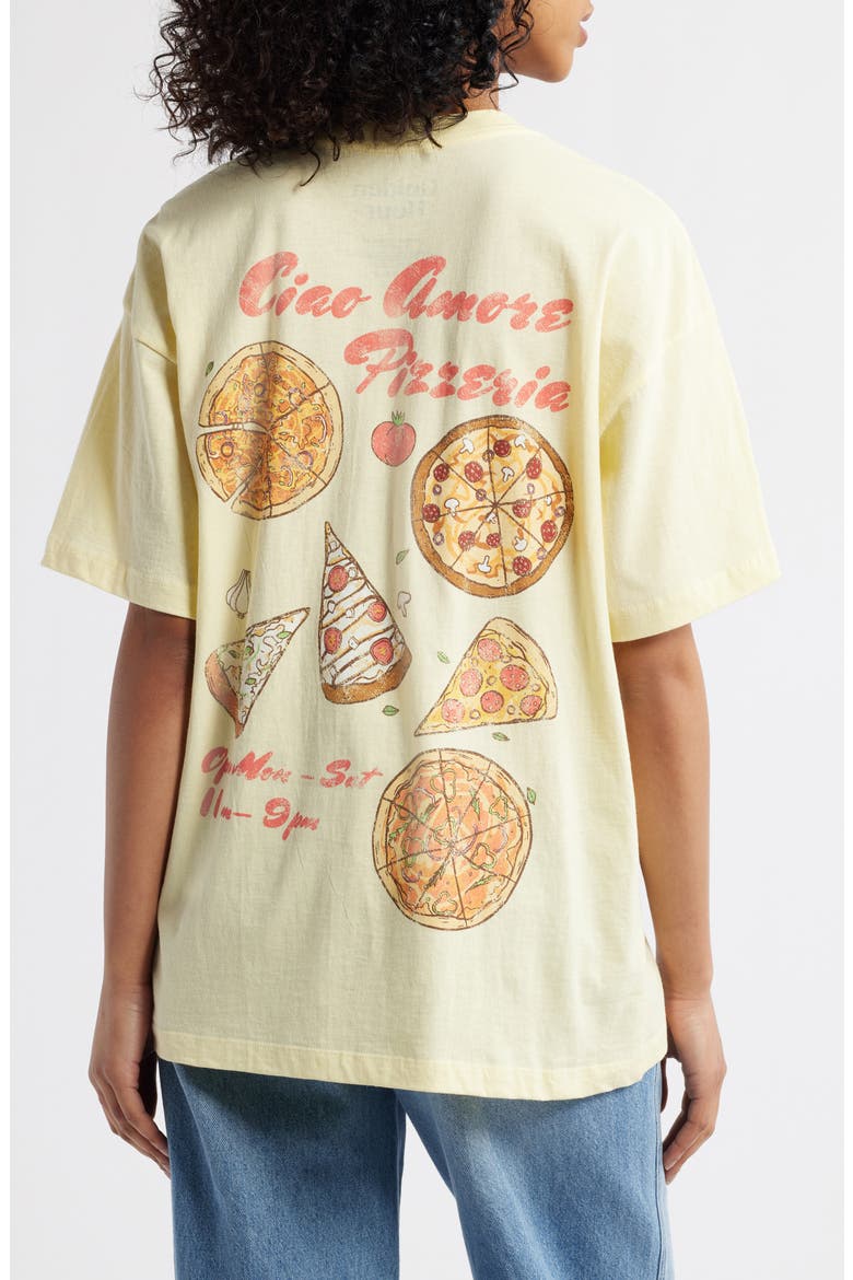 Ciao Amore Pizzeria Cotton Graphic T-Shirt, Alternate, color, PASTEL YELLOW