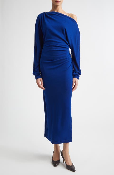 Sonny One-Shoulder Long Sleeve Jersey Dress