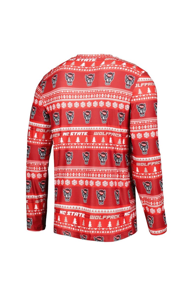 CONCEPTS SPORT Men's Concepts Sport Red NC State Wolfpack Swivel Long Sleeve T-Shirt & Pants Sleep Set, Alternate, color, Red