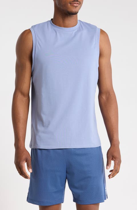 Crewneck Stretch Cotton Tank