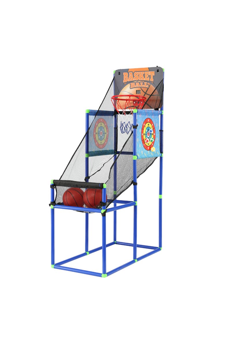 Trimate 2In1 Arcade Basketball Hoop Game, Main, color, Multicolored