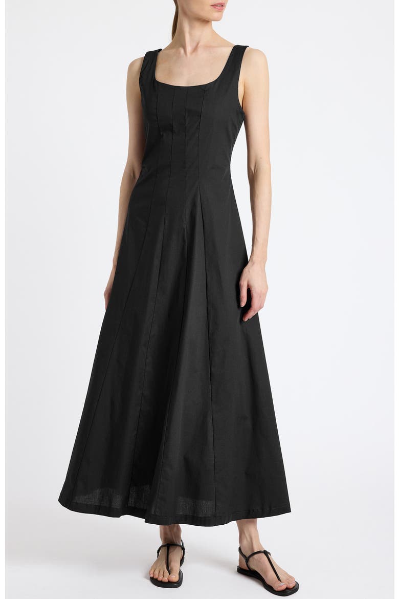 Pagina Sleeveless Maxi Dress, Alternate, color, Black