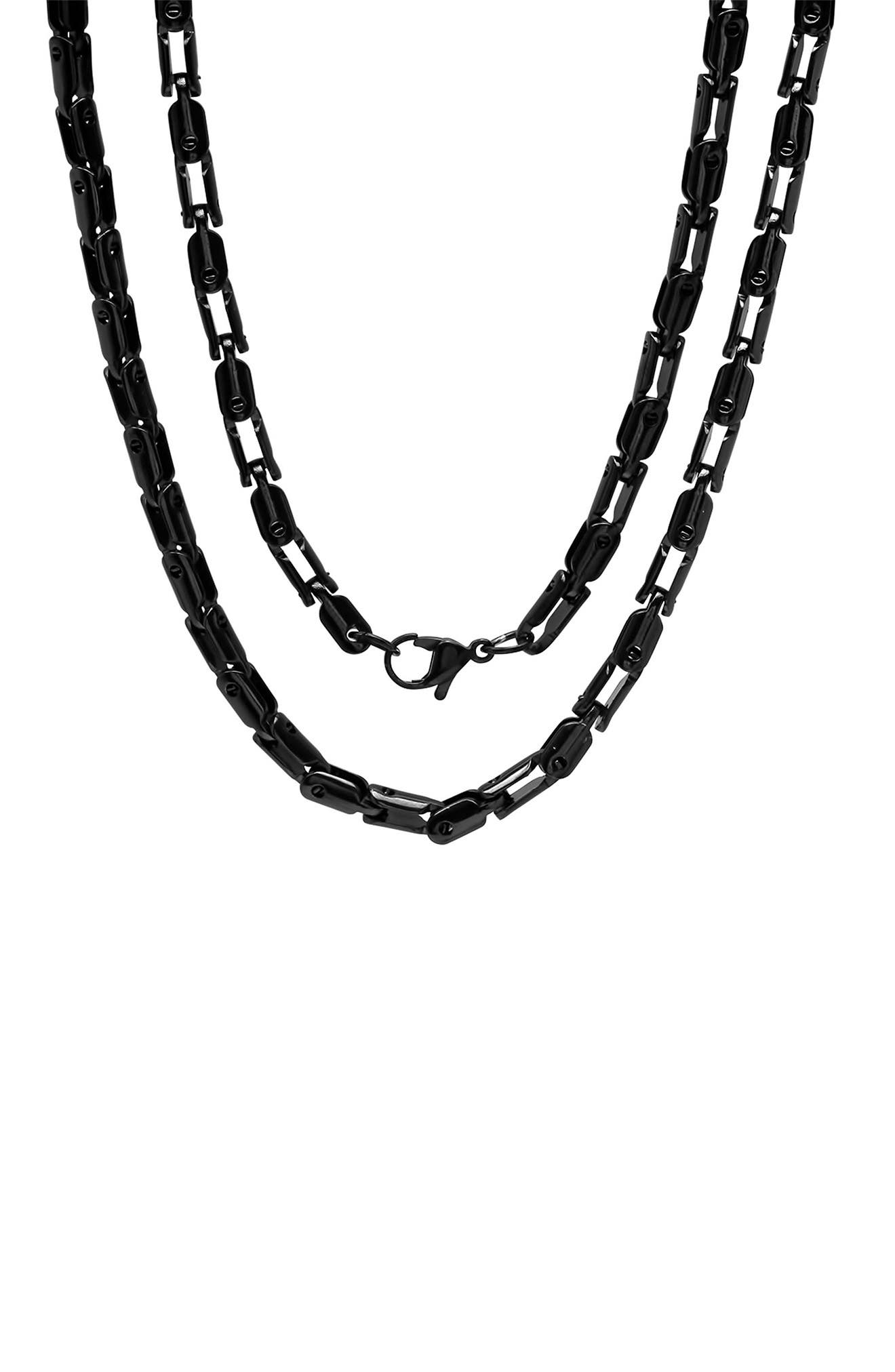 Men's Ion Plated Stainless Steel Chain Necklace