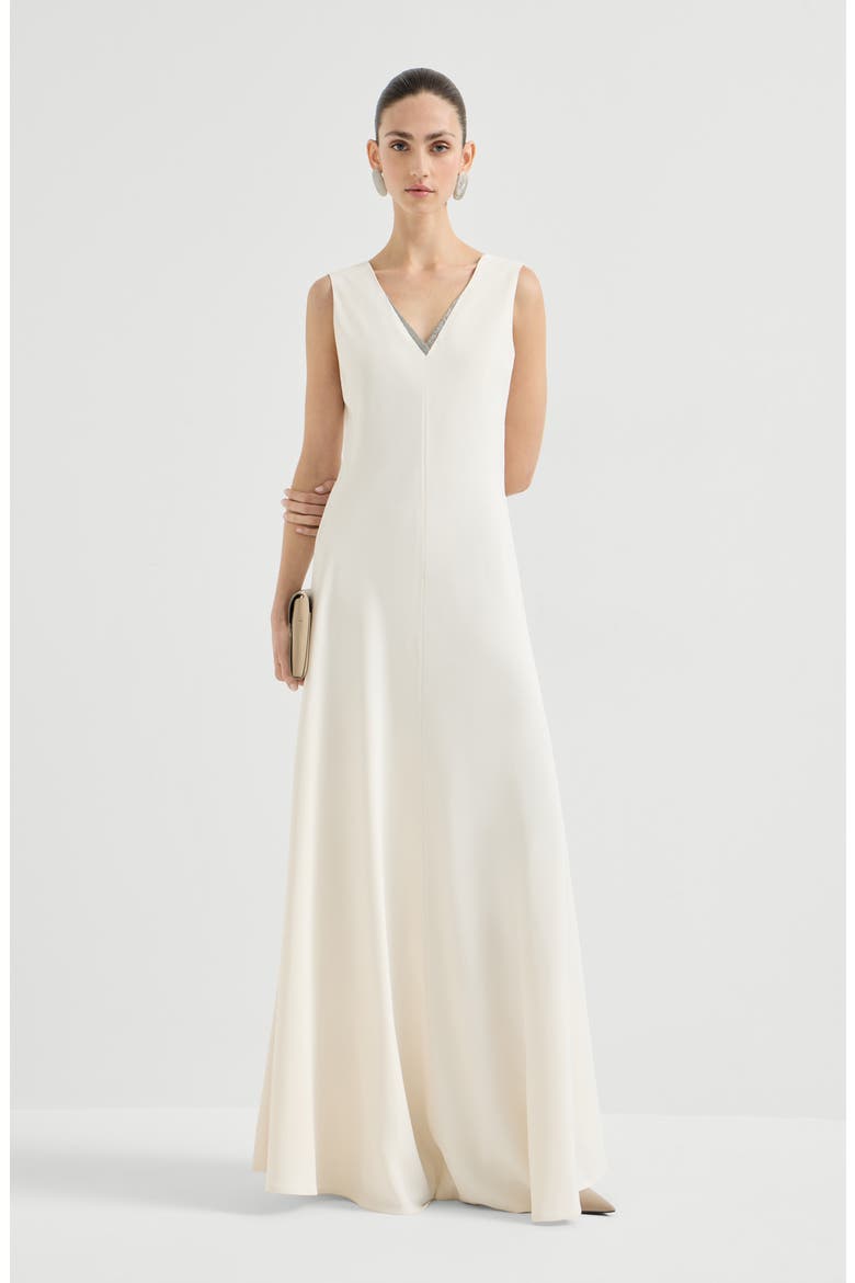 Fluid dress, Alternate, color, Chalk