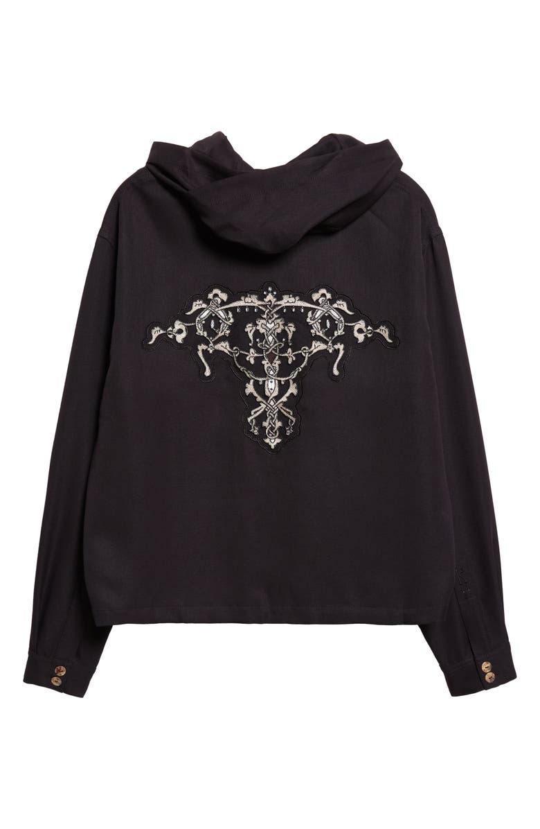 KIKO KOSTADINOV Raday Jersey Hoodie, Alternate, color, Blue And Grey