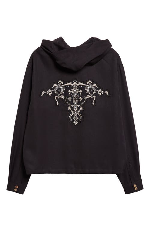 Kiko Kostadinov Slatina Henley Hoodie In Black