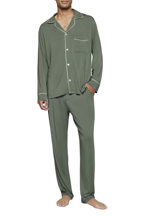 William Stretch Tencel® Modal Long Pajamas