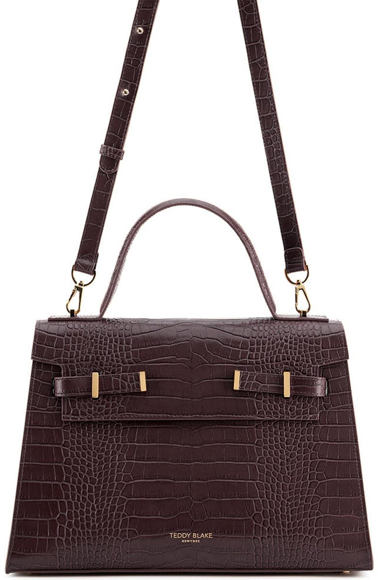 Teddy Blake Ava Croco 14", Alternate, color, Darkbrown