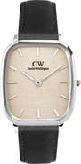 Daniel Wellington Marlon Sheffield Linen Leather Strap Watch, 32mm x 36mm