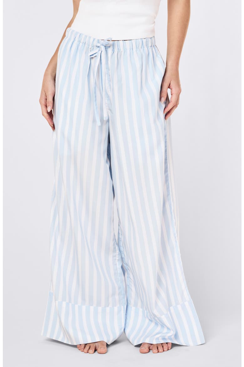 Amelie Stripe Wide Leg Pants, Main, color, CLEAR SKY