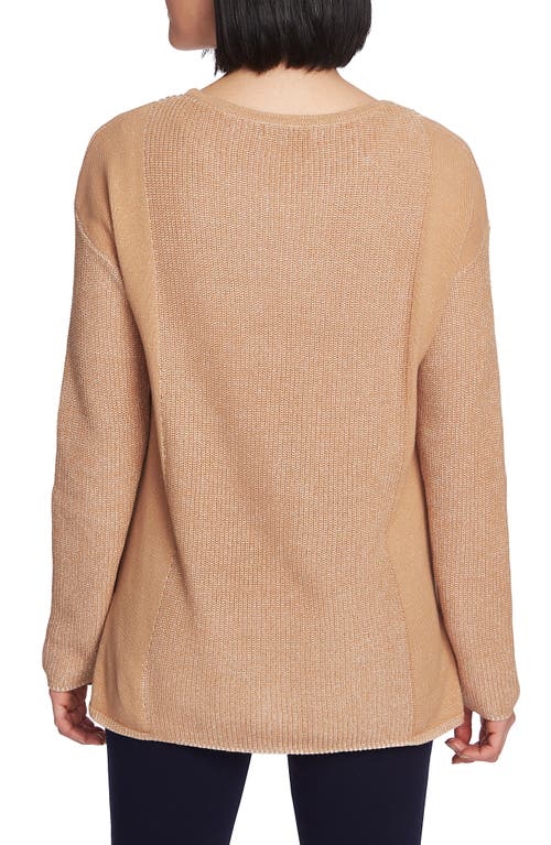 Chaus Mixed Gauge Pullover Sweater