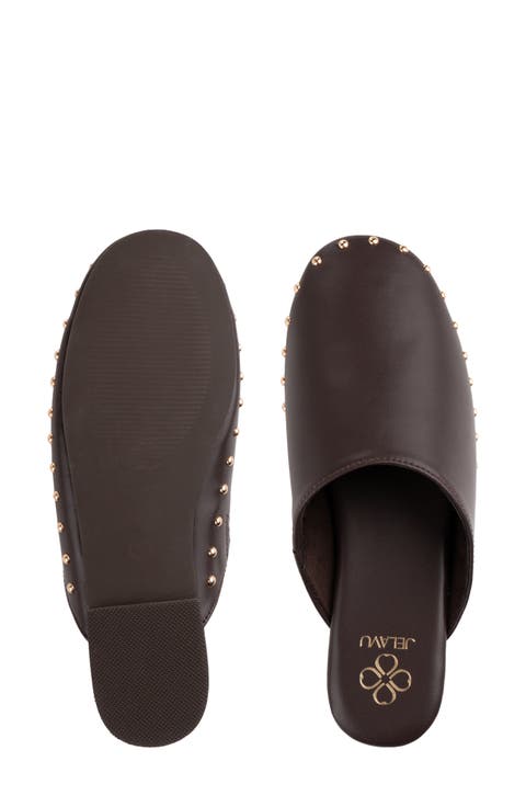 Serena Studded Flat Mule