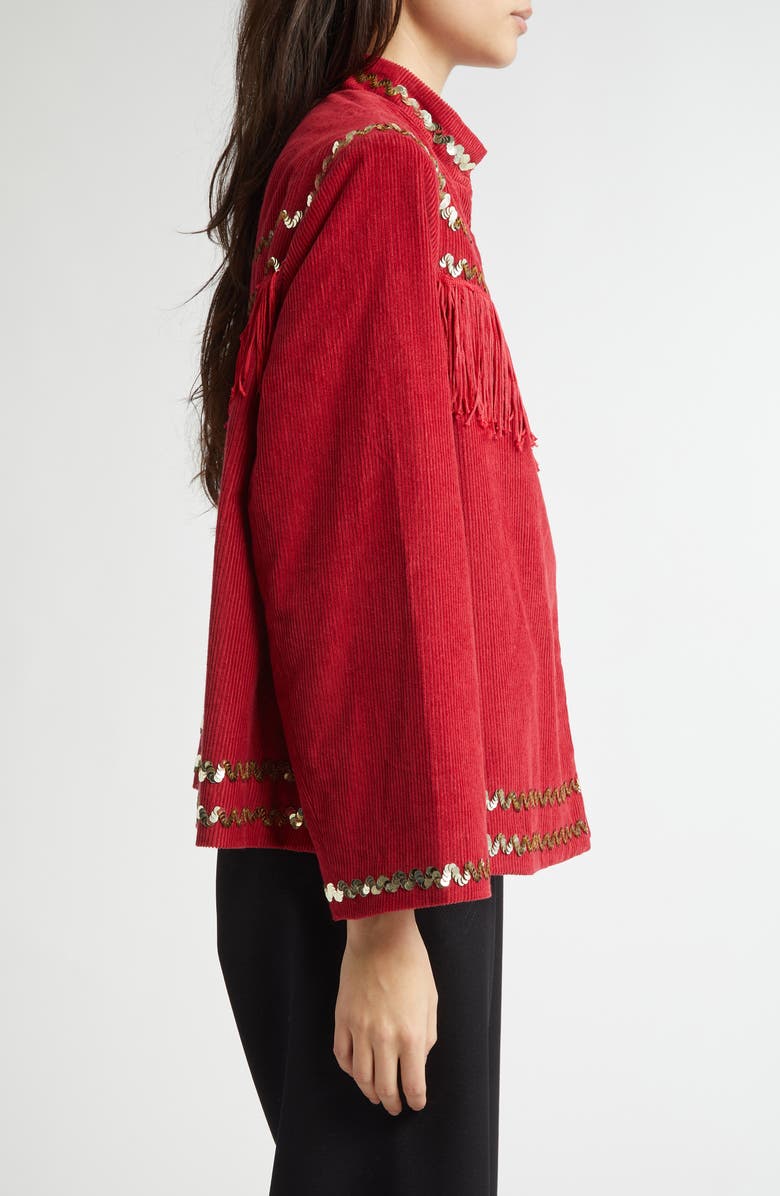 Bode Bandstand Fringe Jacket, Alternate, color, 