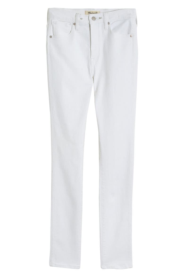10-Inch High Waist Skinny Jeans, Alternate, color, PURE WHITE