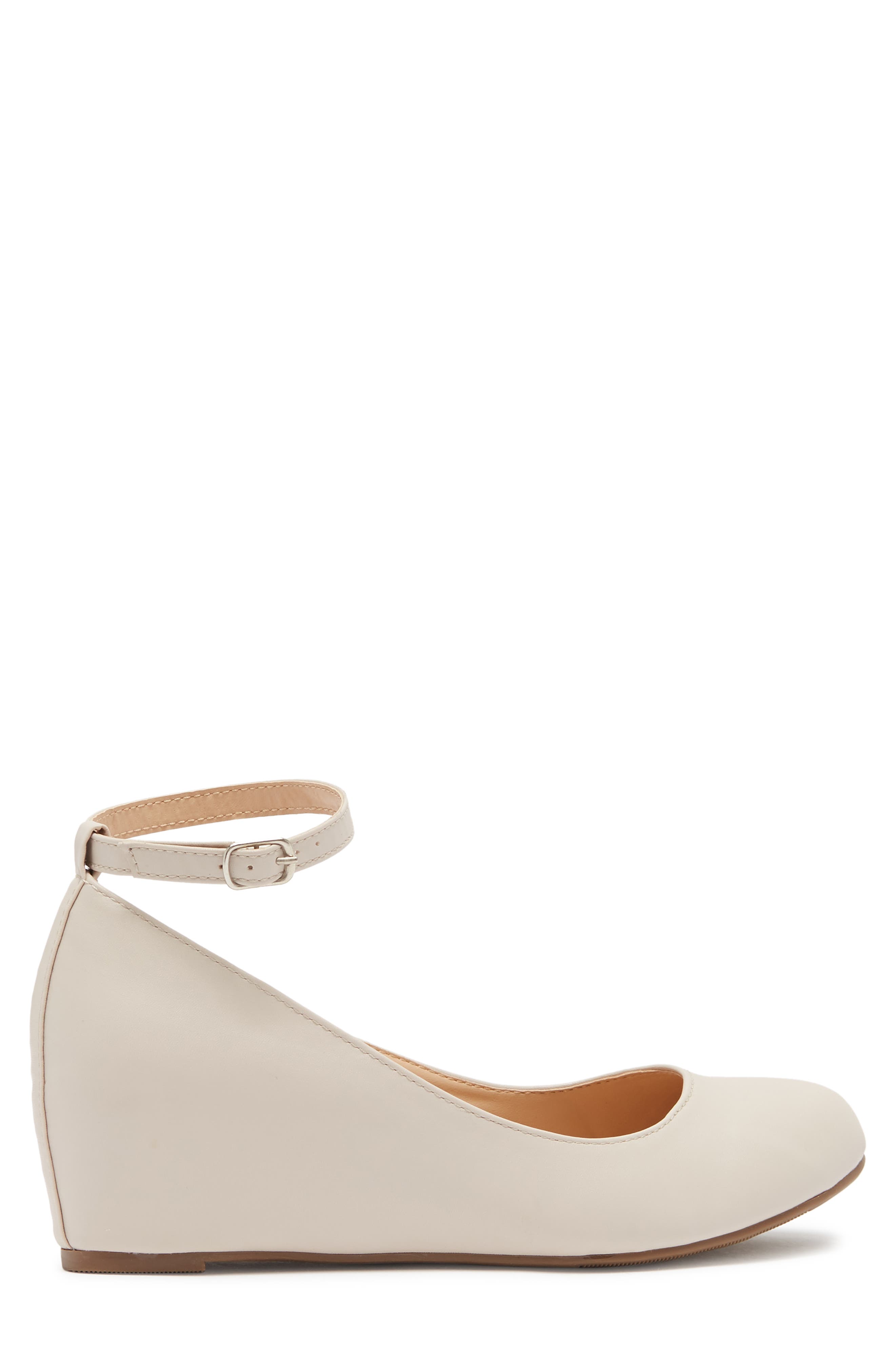 CHASE AND CHLOE Chase & Chloe Ankle Strap Wedge Pump, Alternate, color, 