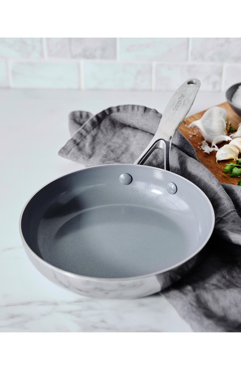 GreenPan Valencia Stainless Steel Nonstick Frying Pan, Alternate, color, Stainless Steel