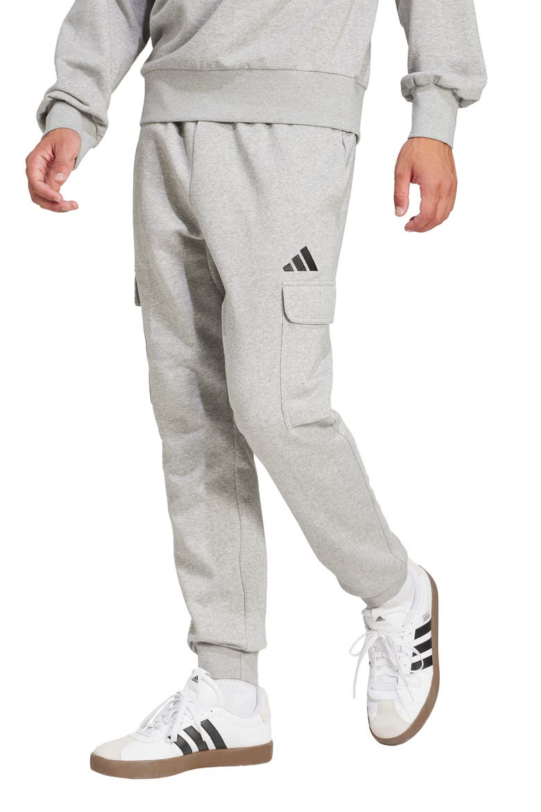 Essentials Feelcozy Fleece Pants, Alternate, color, MGREYH/BLA